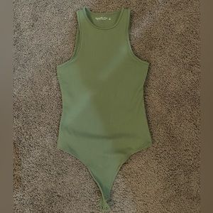 Soft A&F collection size small green tank bodysuit